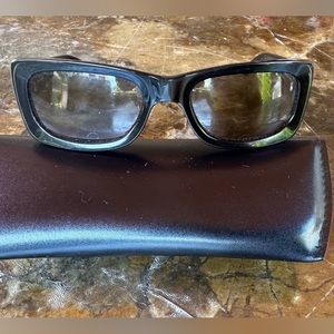 Emporio Armani EA9069/S designer sunglasses, black transparent rectangle Italy